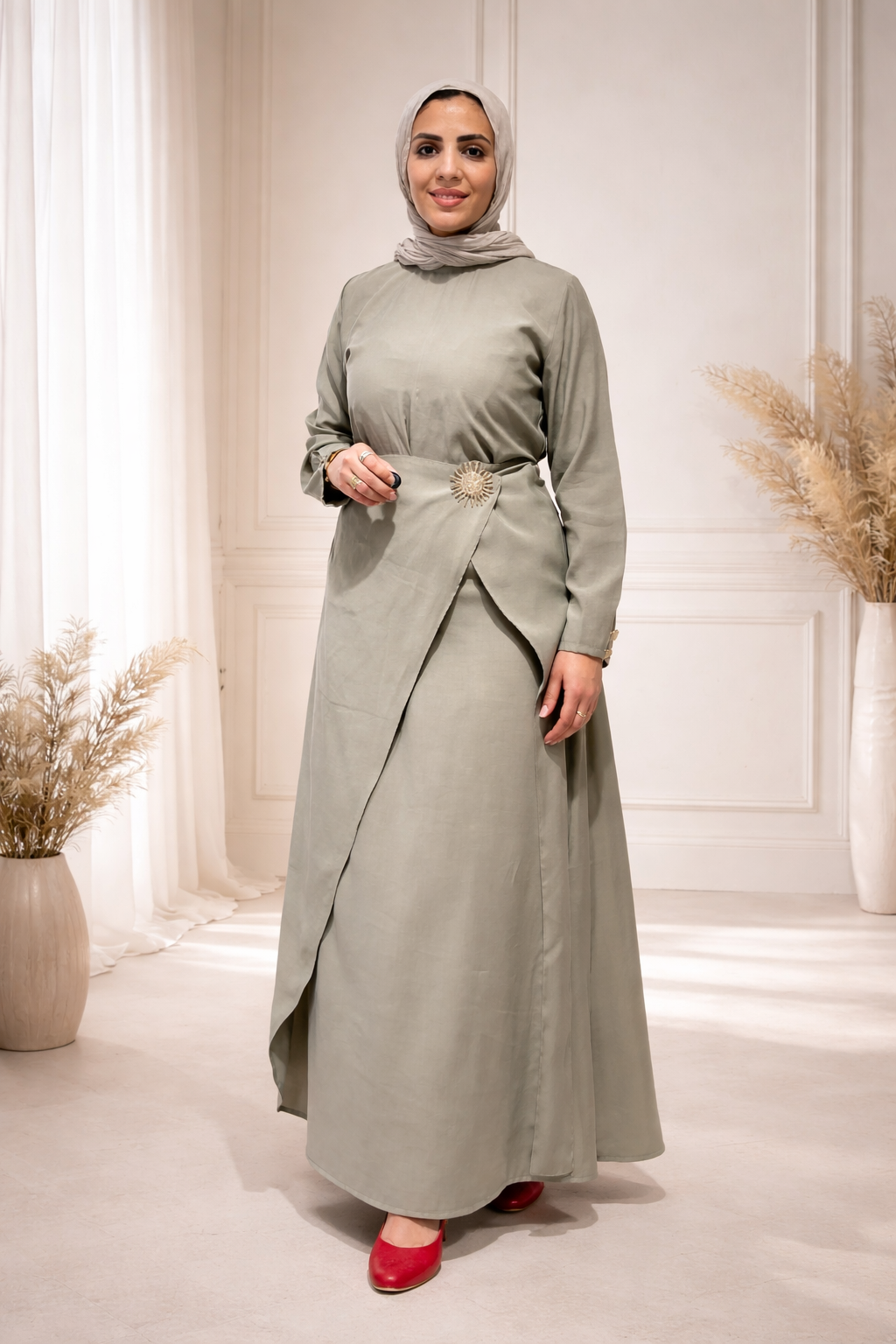 Belle Dress - Olive