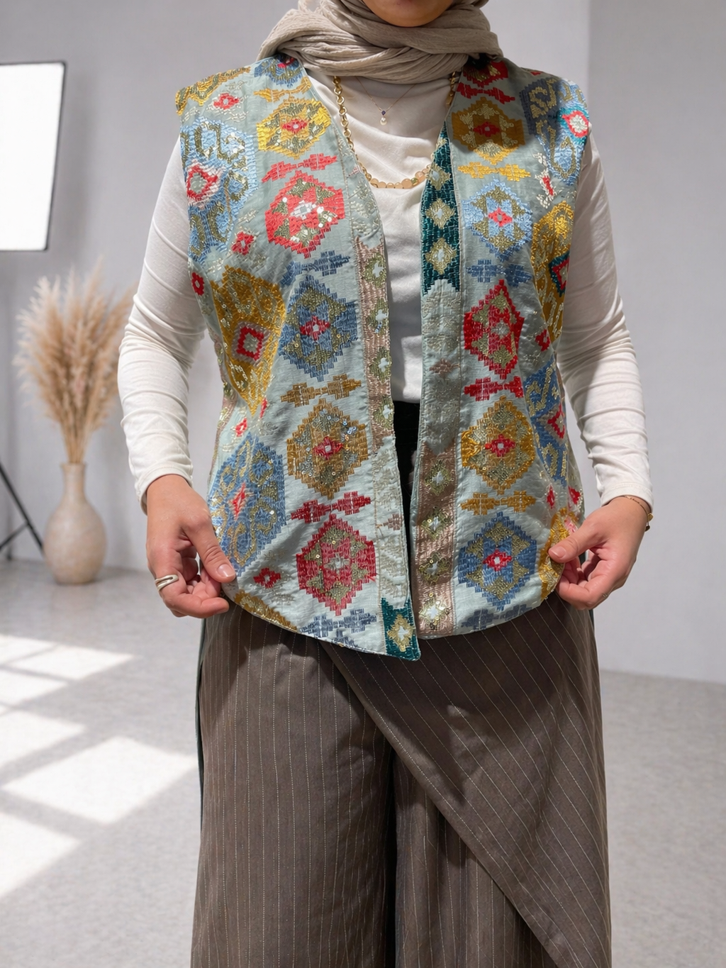 Moana Vest - Mint green