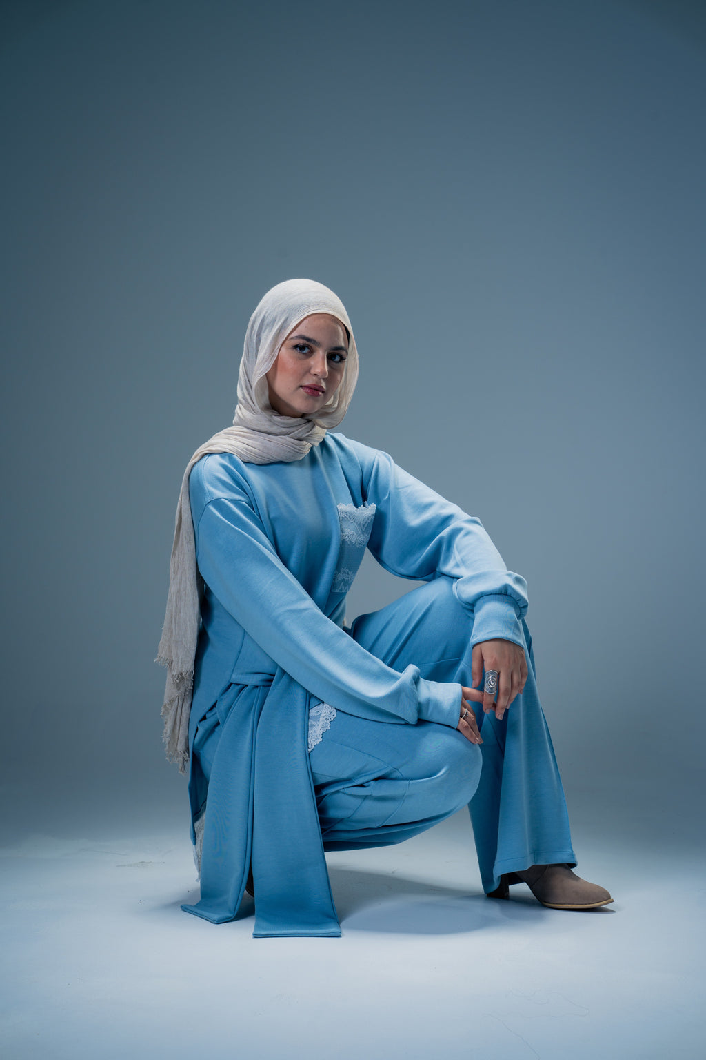 Aurora set - Dusty blue