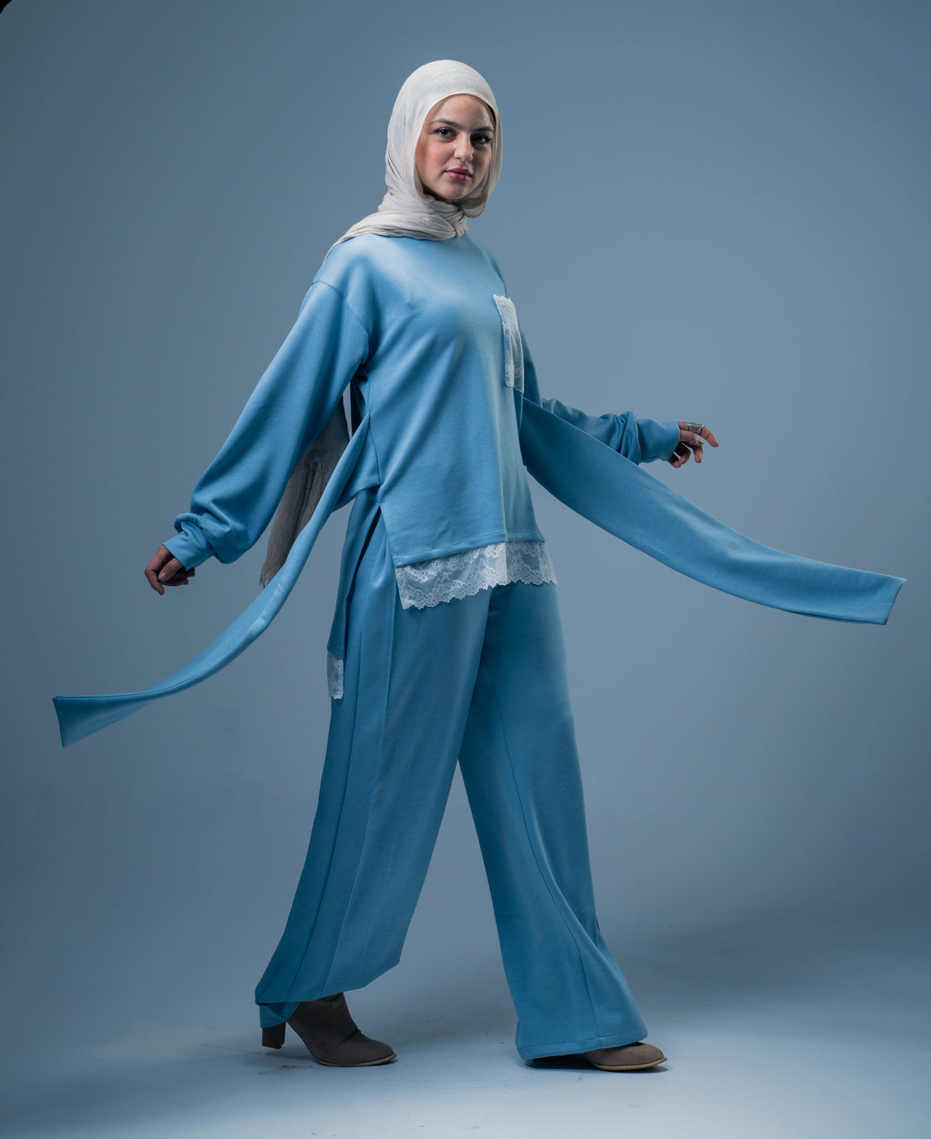 Aurora set - Dusty blue