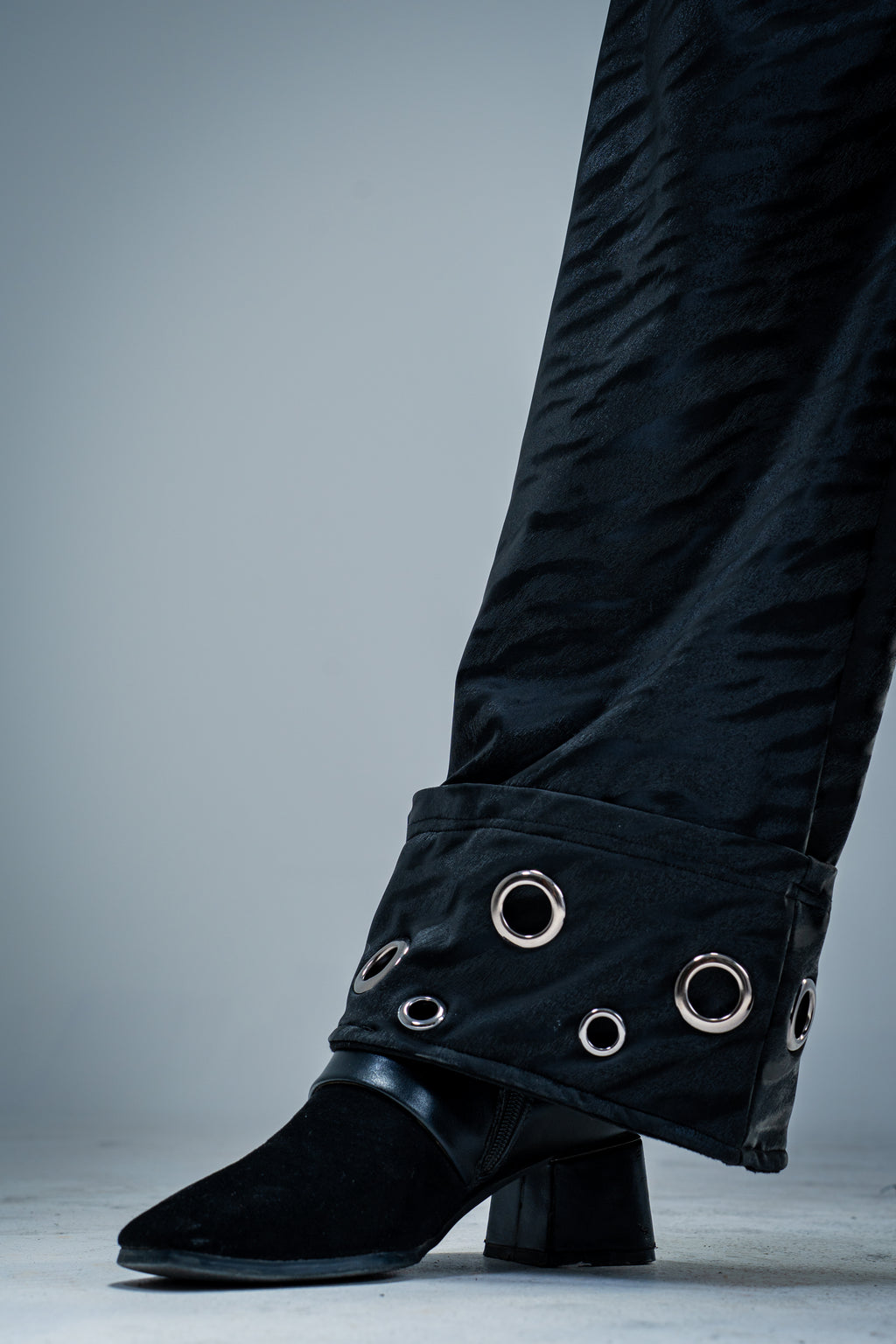 Eyelet Edge wide leg pants