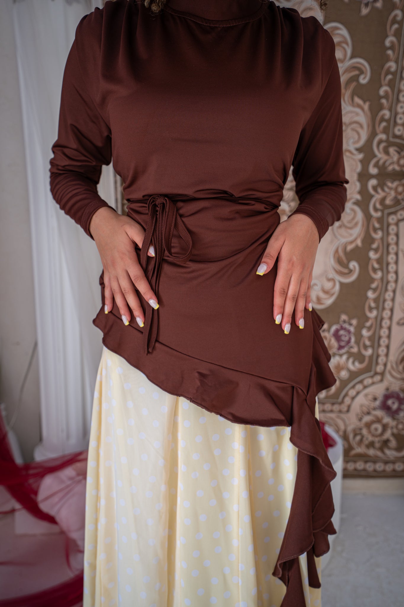 Asymmetrical Ruffle Top