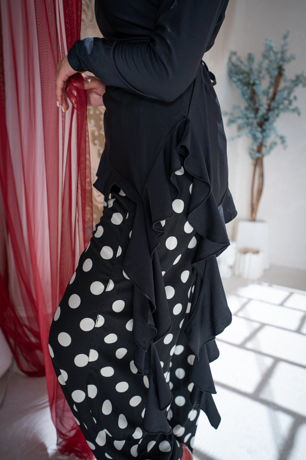 Asymmetrical Ruffle Top