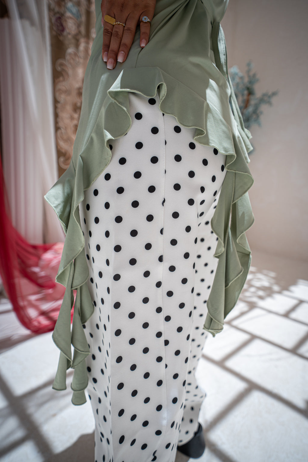 Asymmetrical Ruffle Top