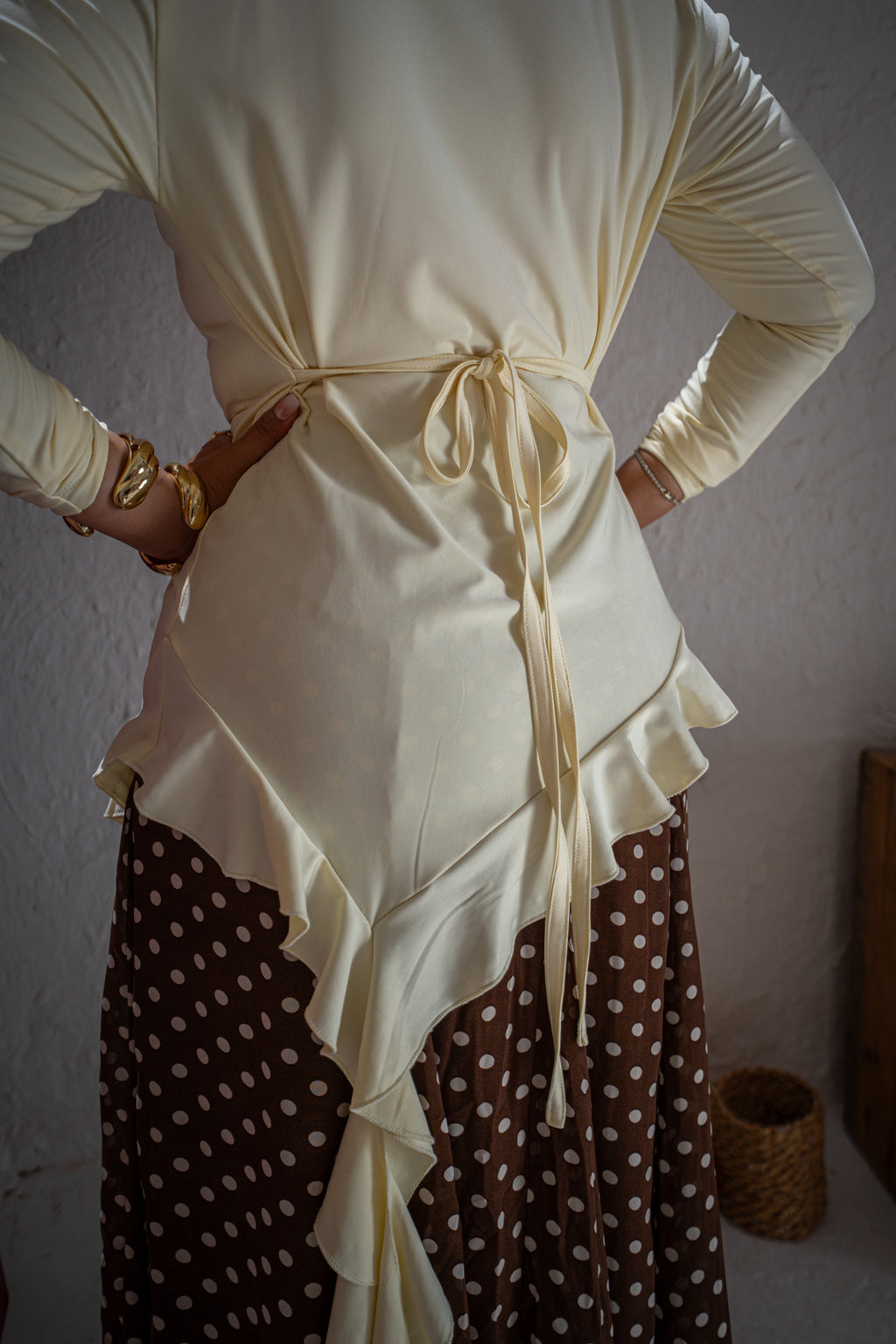 Asymmetrical Ruffle Top