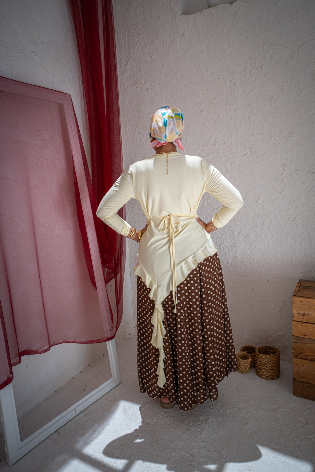Asymmetrical Ruffle Top