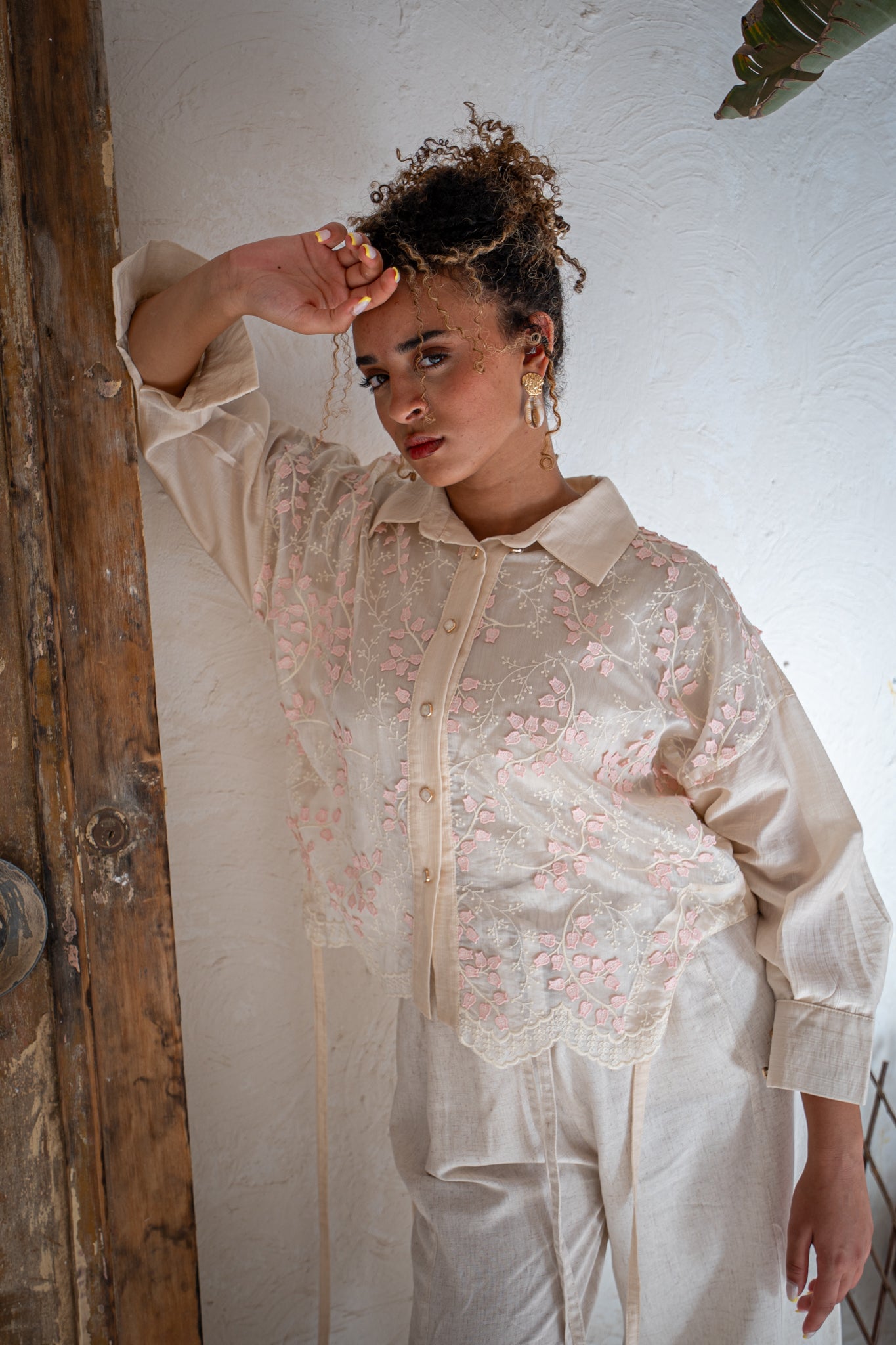 Ivory Blossom Blouse