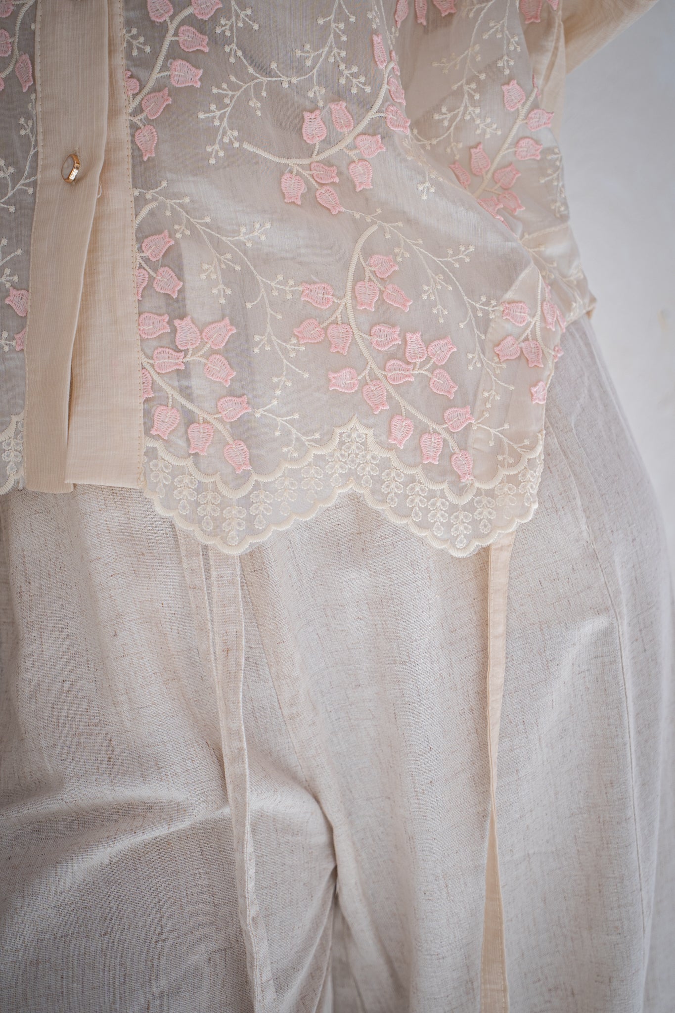 Ivory Blossom Blouse