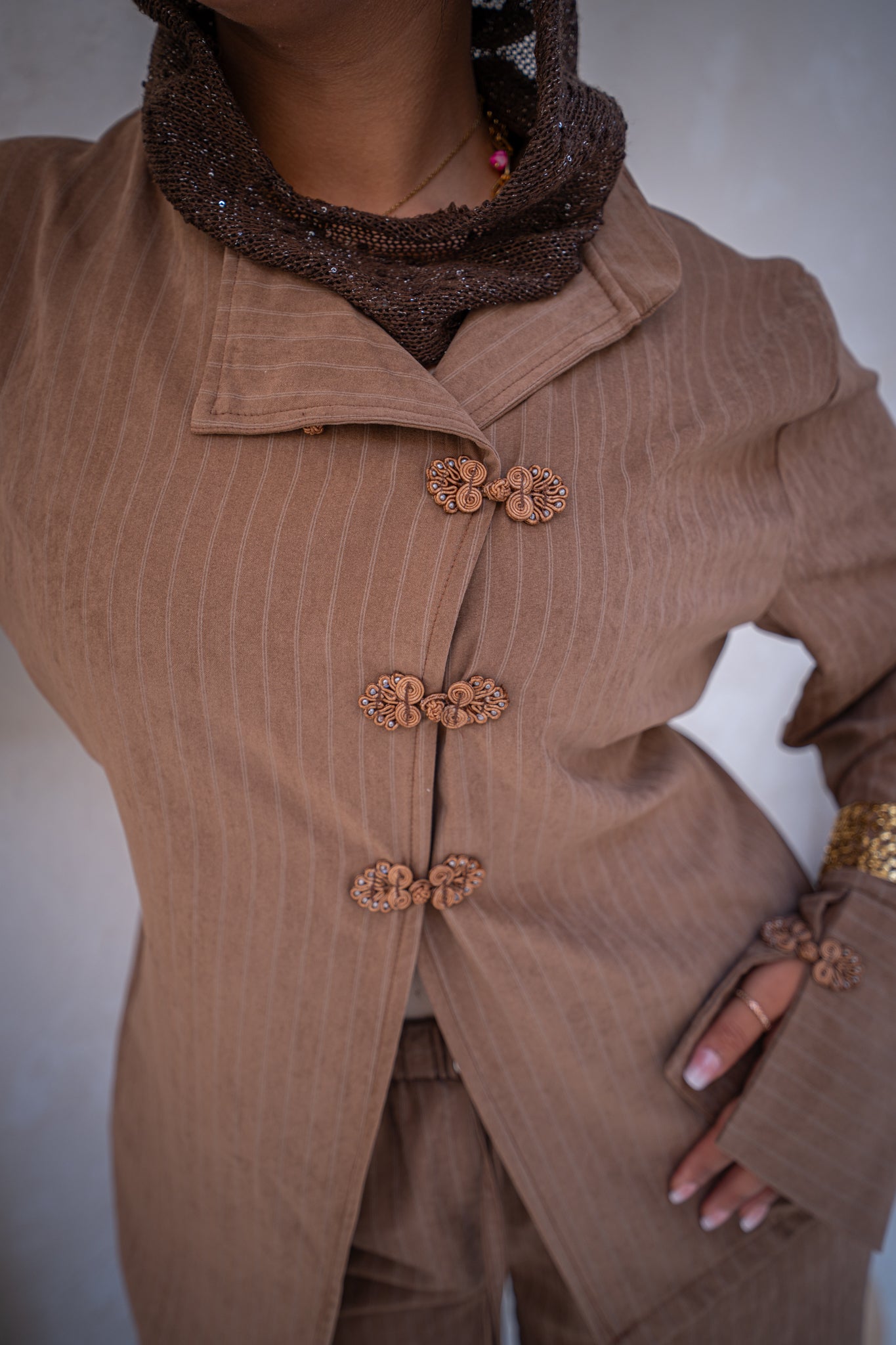 Swan Blouse - Mocha