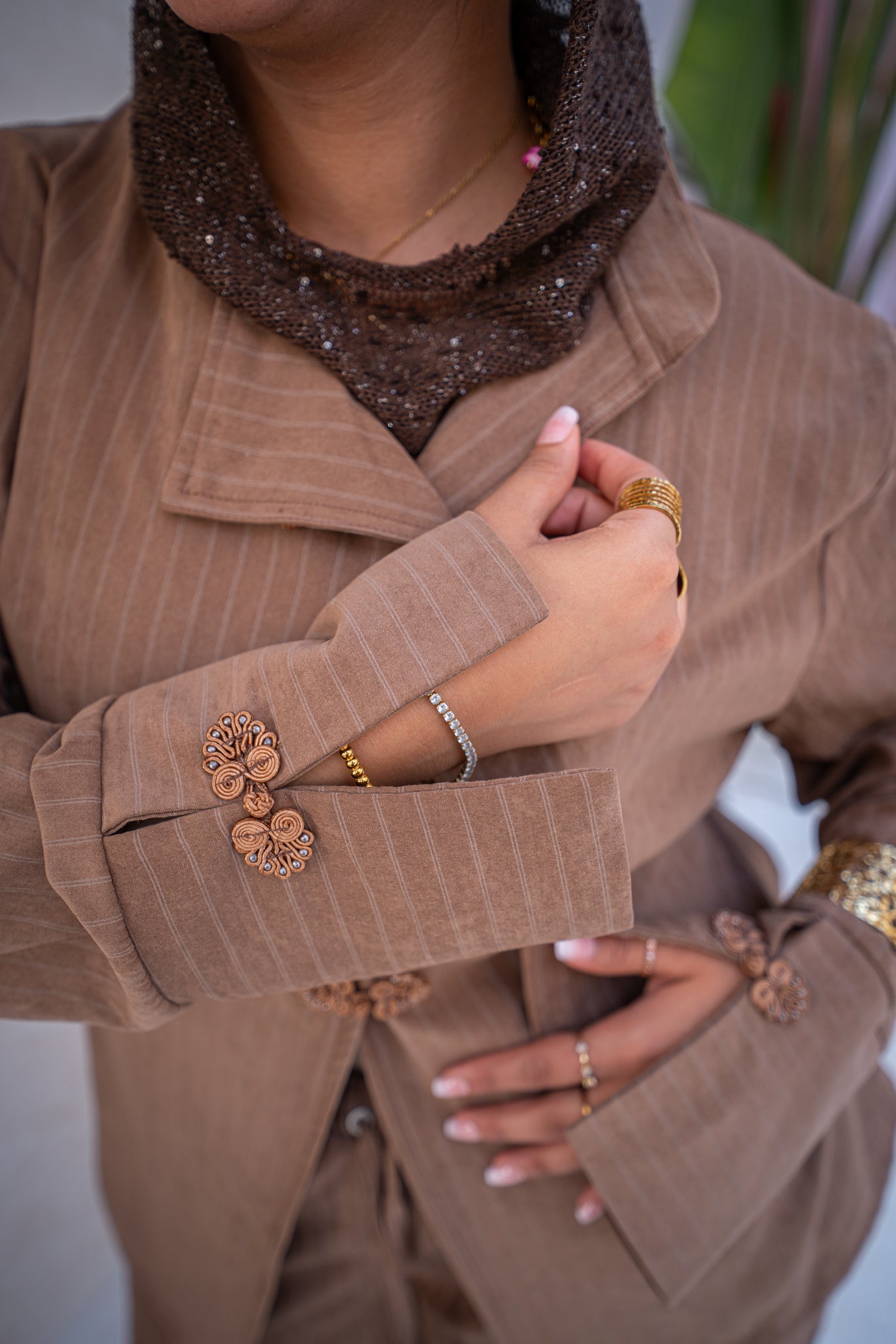Swan Blouse - Mocha
