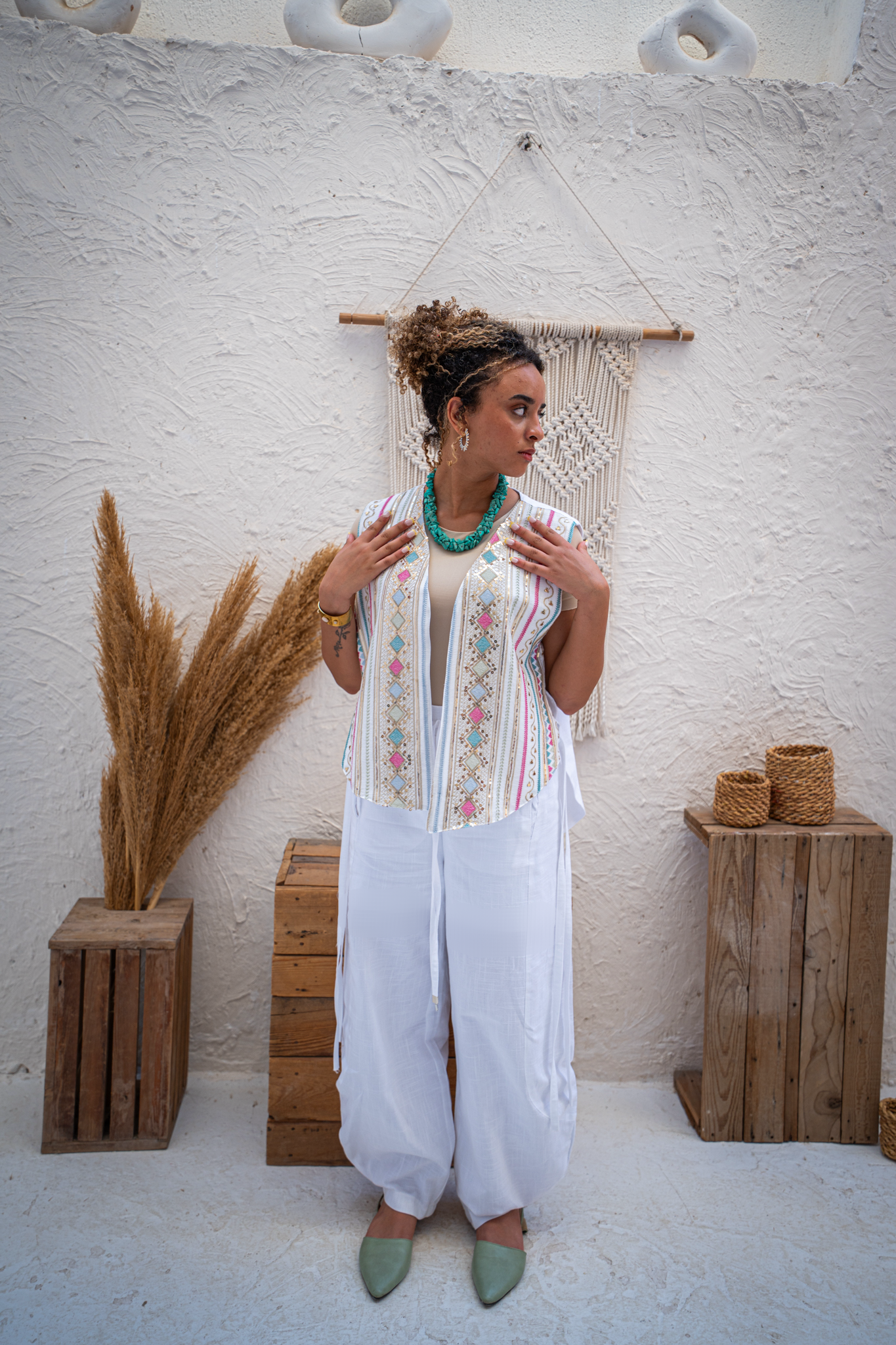 Cocoon Pants - White