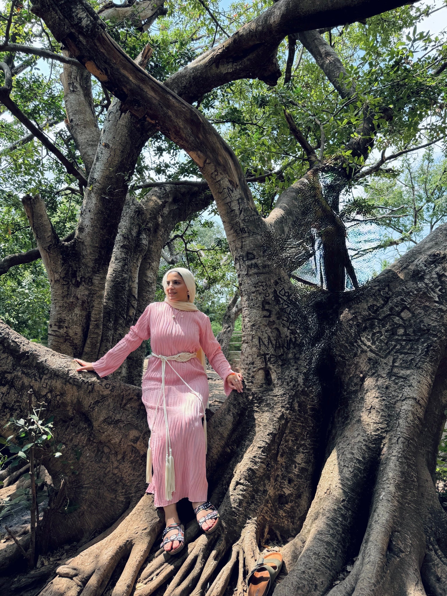 Tropical dress - Pink