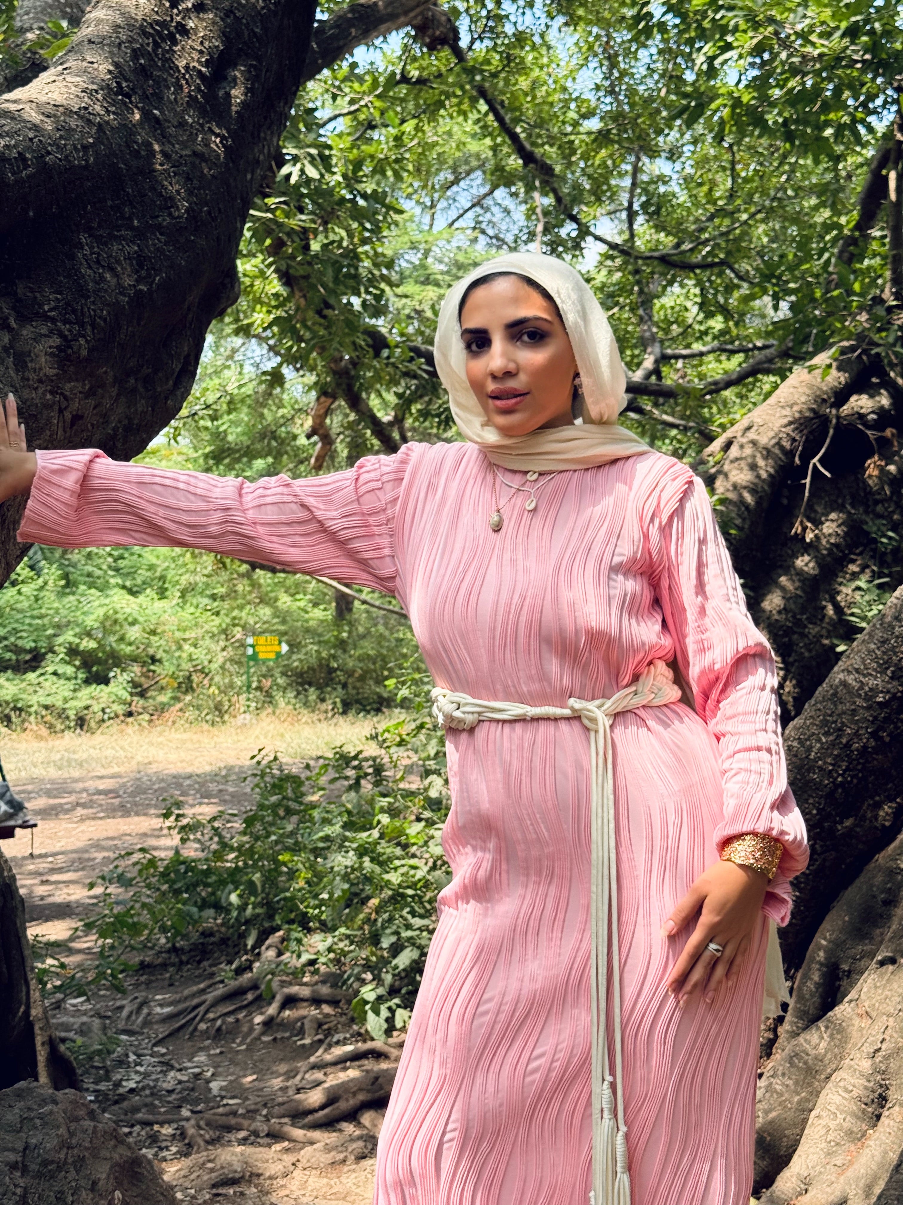 Tropical dress - Pink