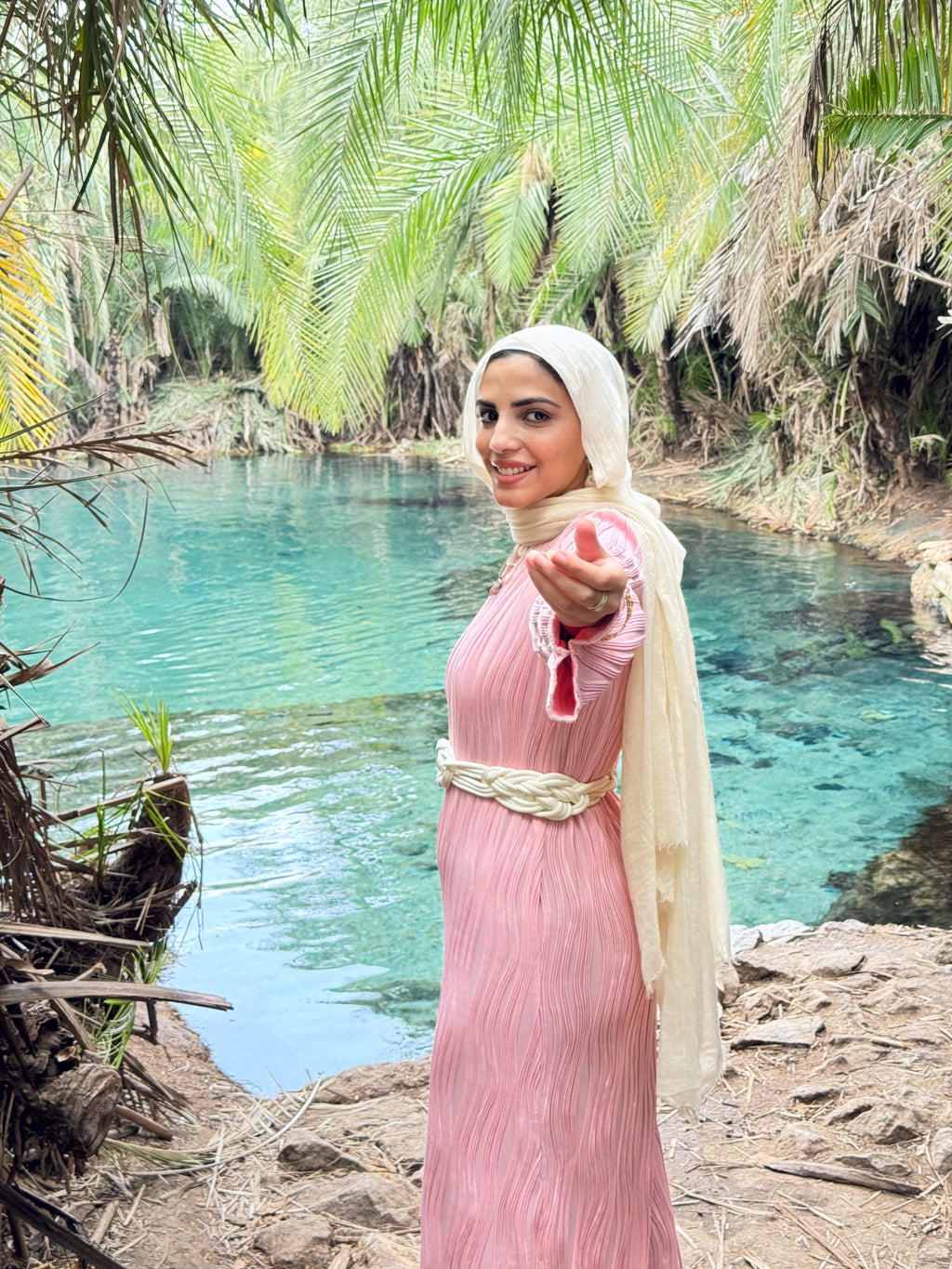 Tropical dress - Pink