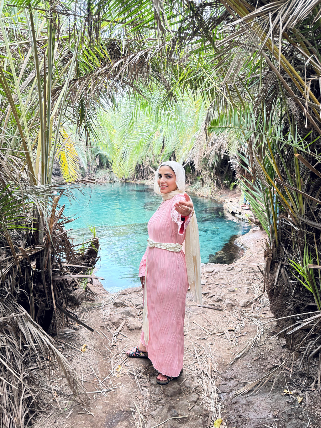 Tropical dress - Pink