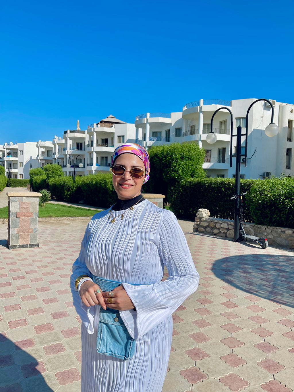 Tropical dress - White