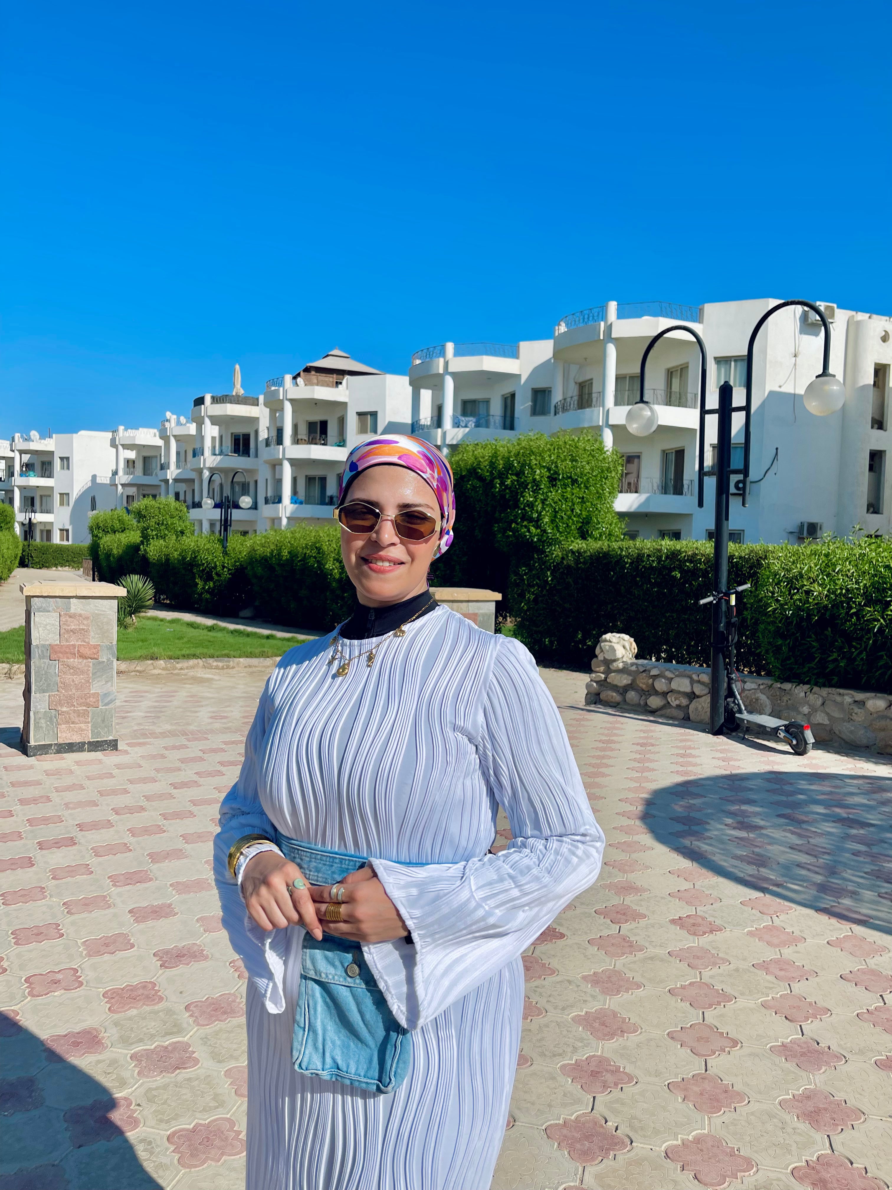 Tropical dress - White