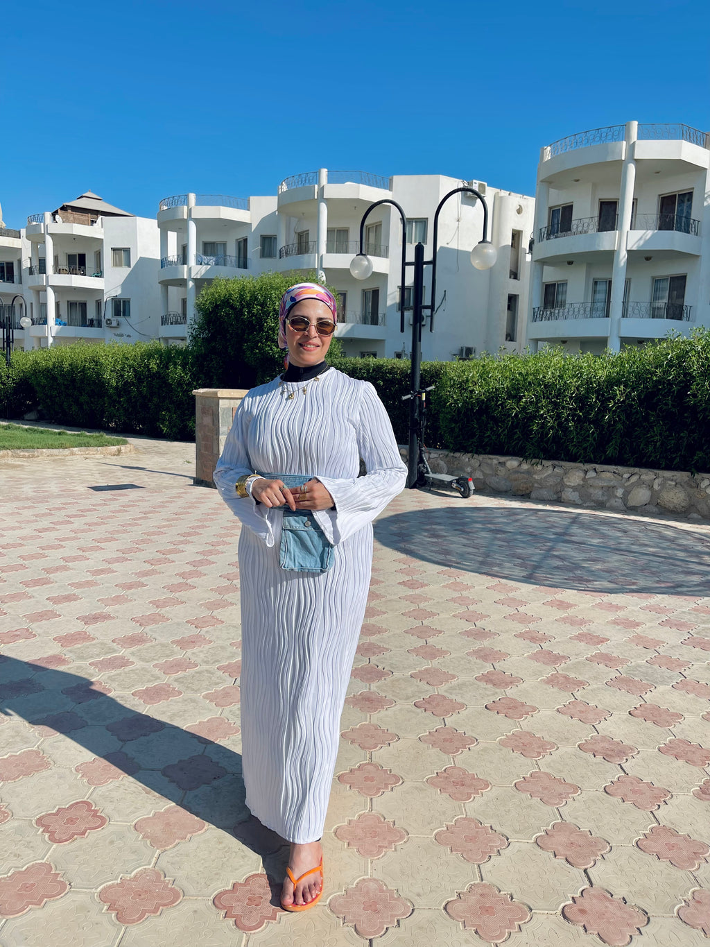 Tropical dress - White