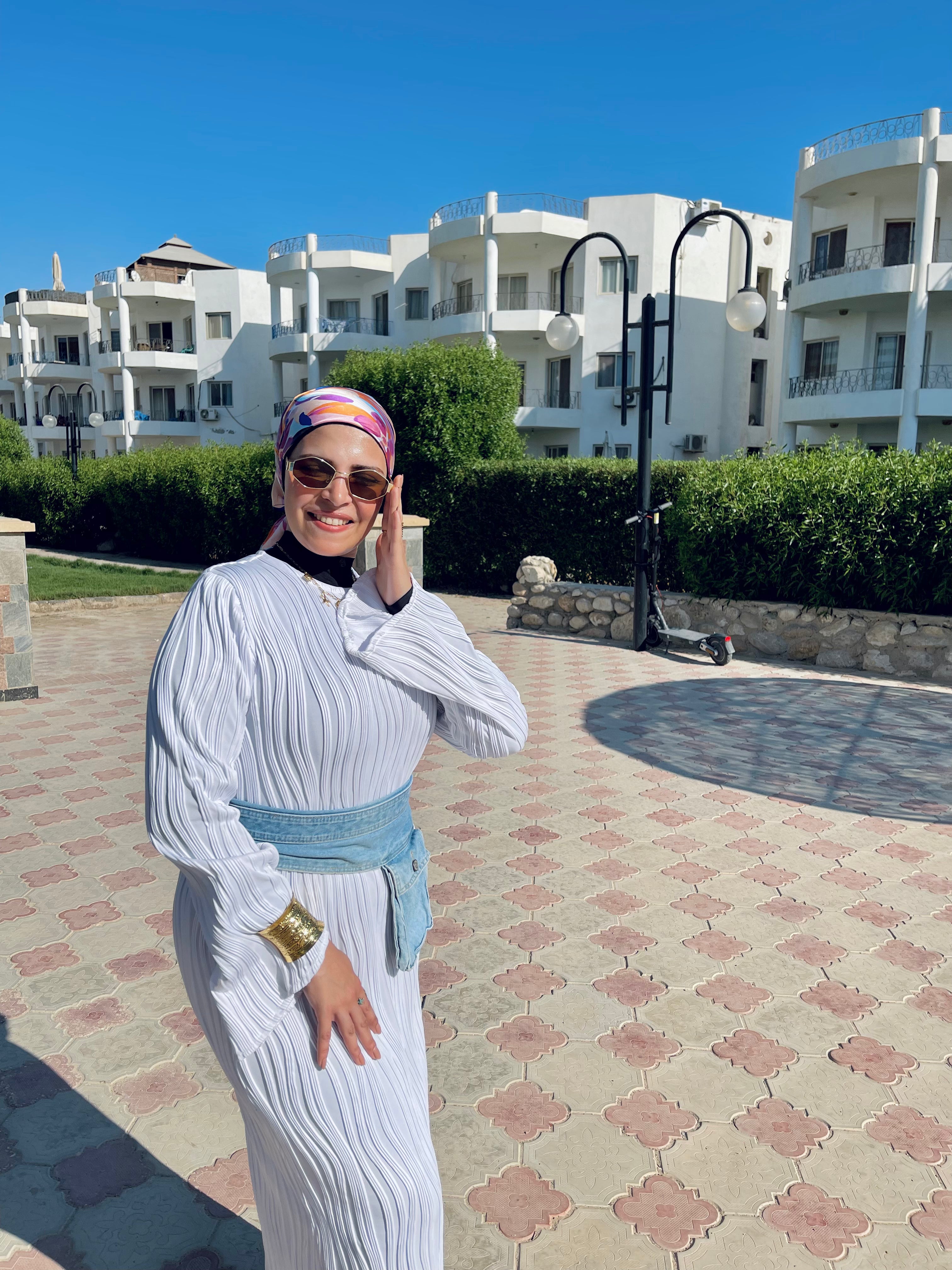 Tropical dress - White